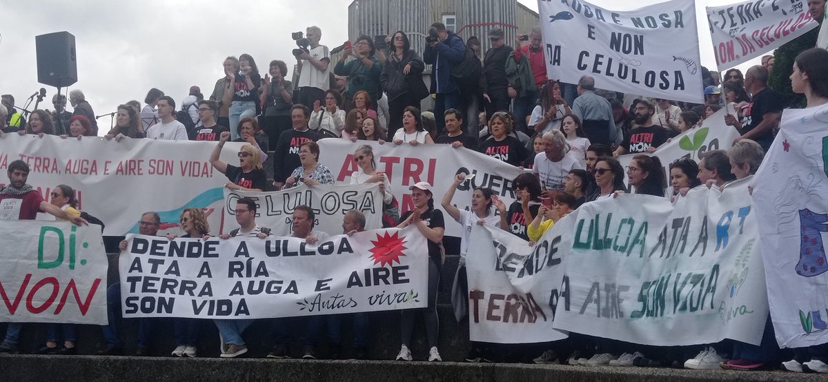 #Palas26maio #aManiqueImporta #UllaVivoCelulosaNon 
#AltriNON 
Foto: Isabel Gontá Castiñeira