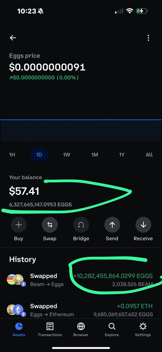 They schemed my money on Egg. 

Egg on @ethereum on @CoinbaseWallet is a scam. Don’t buy it! @elonmusk, you buy a certain amount of coin, and suddenly, your coins vanish.
What do you think?
