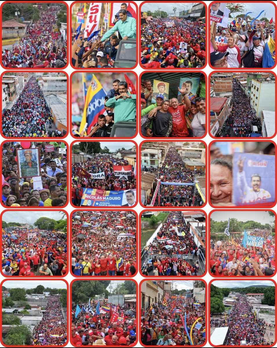 🤫 No quiero a nadie el 28 de Julio diciendo que hubo fraude en Venezuela. [SOLO AVISO] Otra vez las calles de Venezuela están hablando por sí solas: la mayoría del pueblo venezolano apoya a Maduro. No han podido detener el legado de Chávez ni con sanciones económicas, ni con