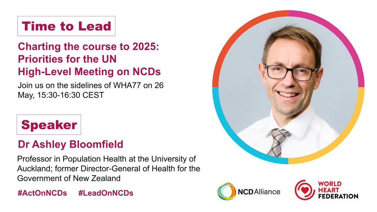 We were were happy to welcoming @AshBloomfield at our event on NCD advocacy priorities happening within #WHS2024 ahead of #WHA77. Thank you for sharing lessons learned from New Zealand of how we can #ActOnNCDs 💪
According to him success story of tobacco control in New Zealand