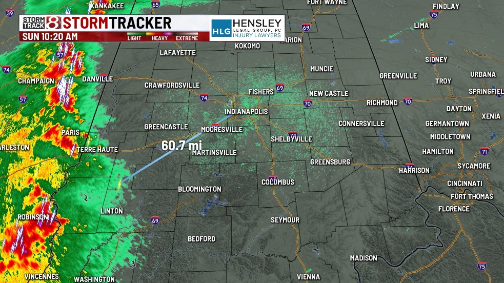 Meteorologist Tara Hastings (@mettarahastings) on Twitter photo Lightning strike about 60 miles away from <a href="/IMS/">Indianapolis Motor Speedway</a>
Keeping very close eye on this line
#indy500 #daybreakraceday <a href="/WISHNews8/">WISH-TV News</a> Lightning strike about 60 miles away from <a href="/IMS/">Indianapolis Motor Speedway</a>
Keeping very close eye on this line
#indy500 #daybreakraceday <a href="/WISHNews8/">WISH-TV News</a>