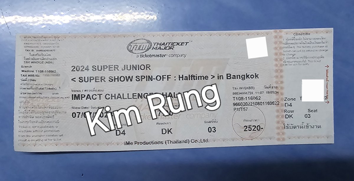 kimrung9's tweet photo. @yellowbumbleb_ ขายบัตร 2,500 รอบวันอาทิตย์
โซน D4 ที่นั่ง DK03
ขอขายเท 2,000 ถ้วน
สนใจทักไลน์ rungmakoto
นัดรับ bts อ่อนนุช https://t.co/5gyImmR2AU