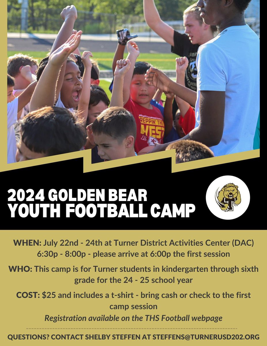 Excited to see the future of Golden Bear Football!
<a href="/Sdsteffen55/">Shelby Steffen</a> #ClawsUp