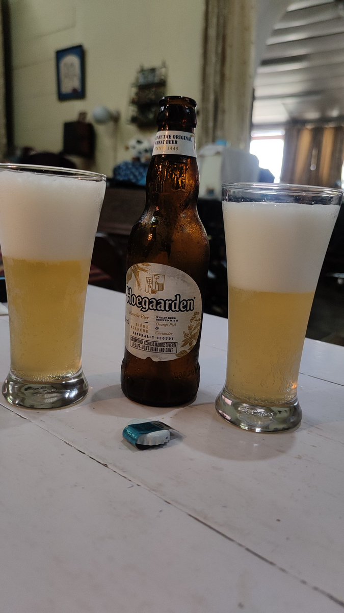 Enjoyed Sunday beer with my hubby ... It's become quite hot here too ... Darjeeling was warm too yesterday... #SundayYellow #globalwarming #heatwave #climatecrisis #sundays #sundaythoughts