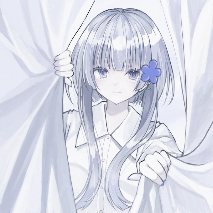 「blue nails flower」 illustration images(Latest)