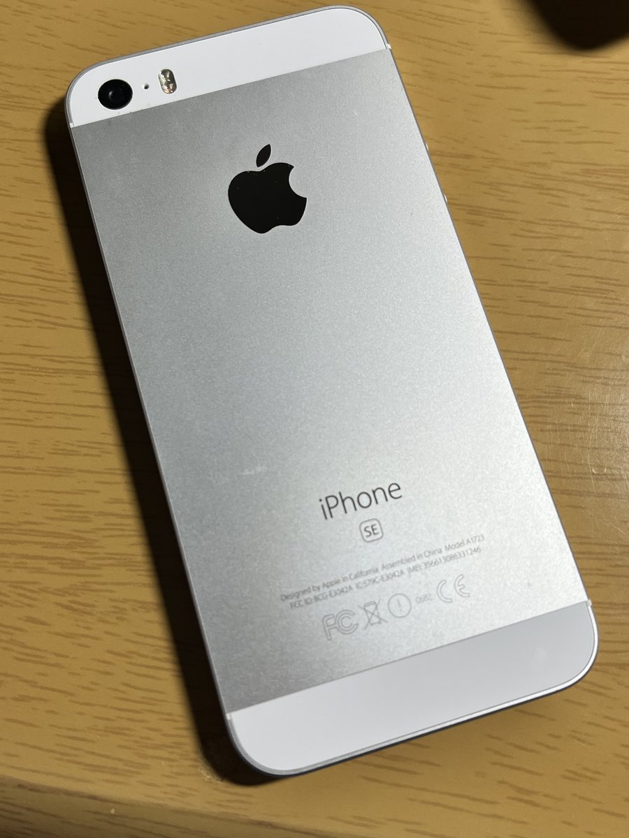 これがiPhone SE
ほんと小さすぎる