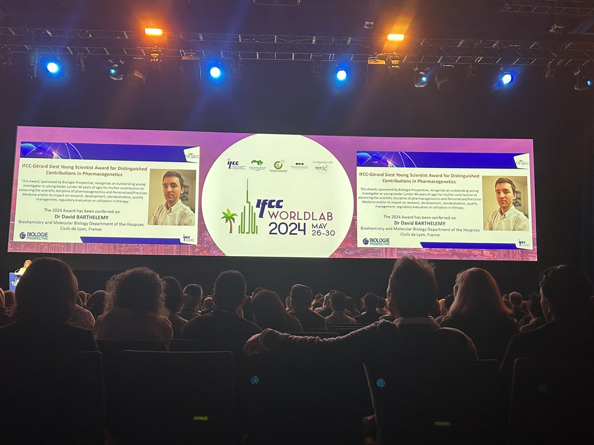 _SFBC's tweet image. La @_SFBC est présente au congrès mondial de la biologie à Dubai #worldlab de @IFClinChem. Cérémonie d’ouverture avec remise des prix internationaux qui récompensent cette année 2 biologistes français 🇫🇷