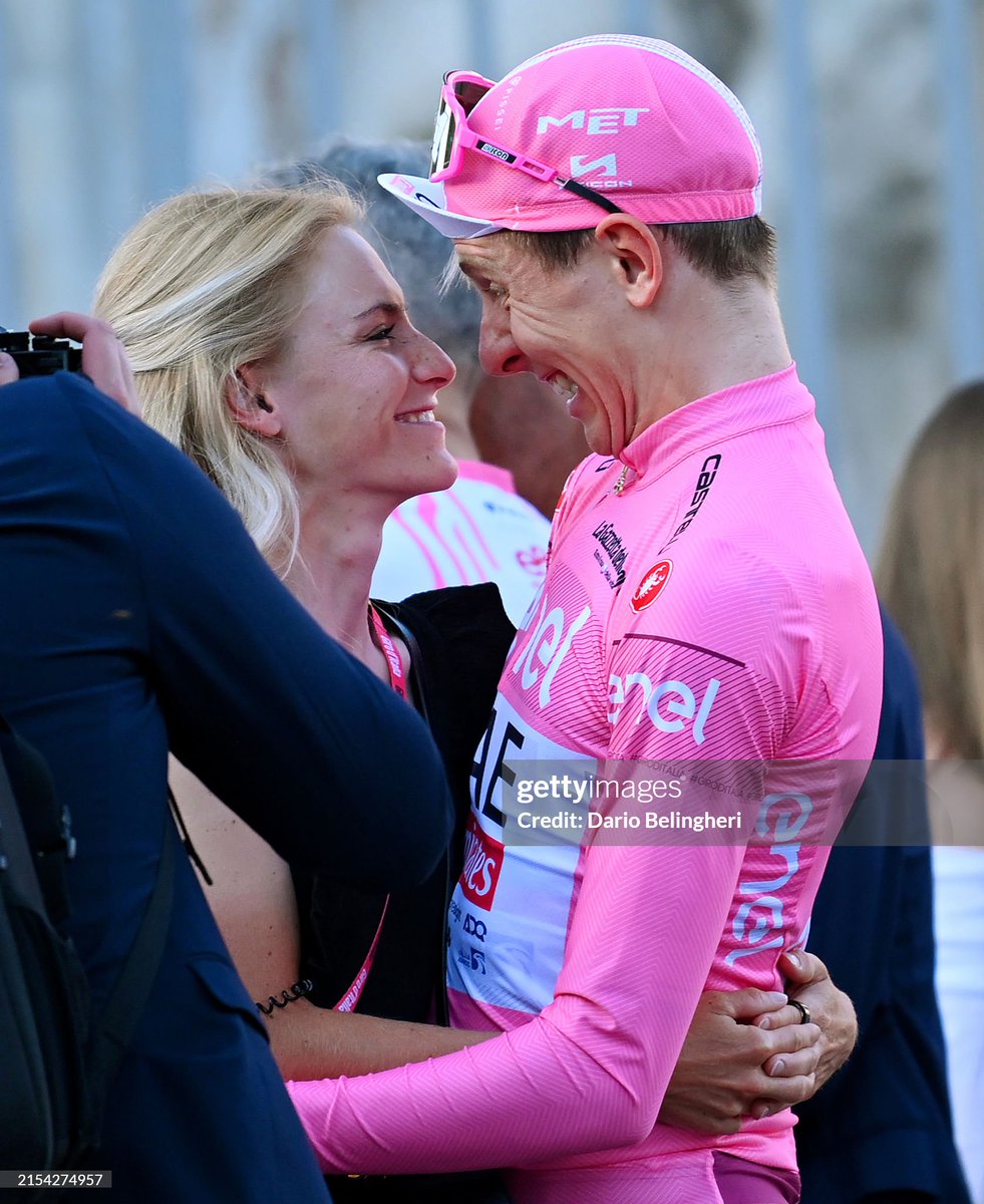 Tadej Pogacar of Slovenia and UAE Team Emirates won 6 stages and wore the leader's pink jersey for 20 days, riding to victory in the 2024 Giro d'Italia 📸: @Dario_beli, Tim de Waele #Giro #GirodItalia #MagliaRosa #FightForPink
