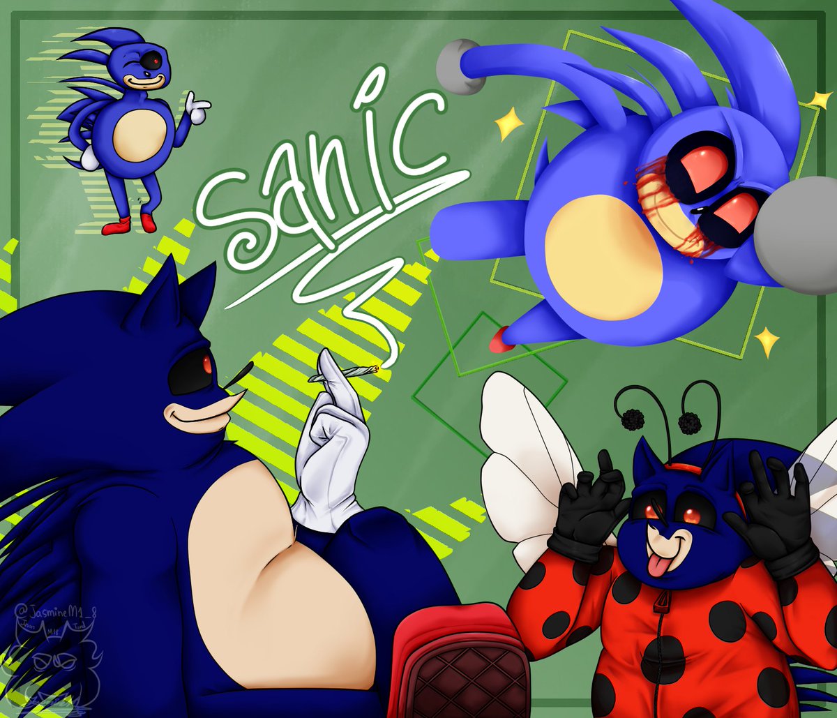 Sanic da m3m3 h3dg3h0g

This was made for @s4niceexe 's sanic tweet
also a chance to draw more of the homie #sanic

#sanicexe