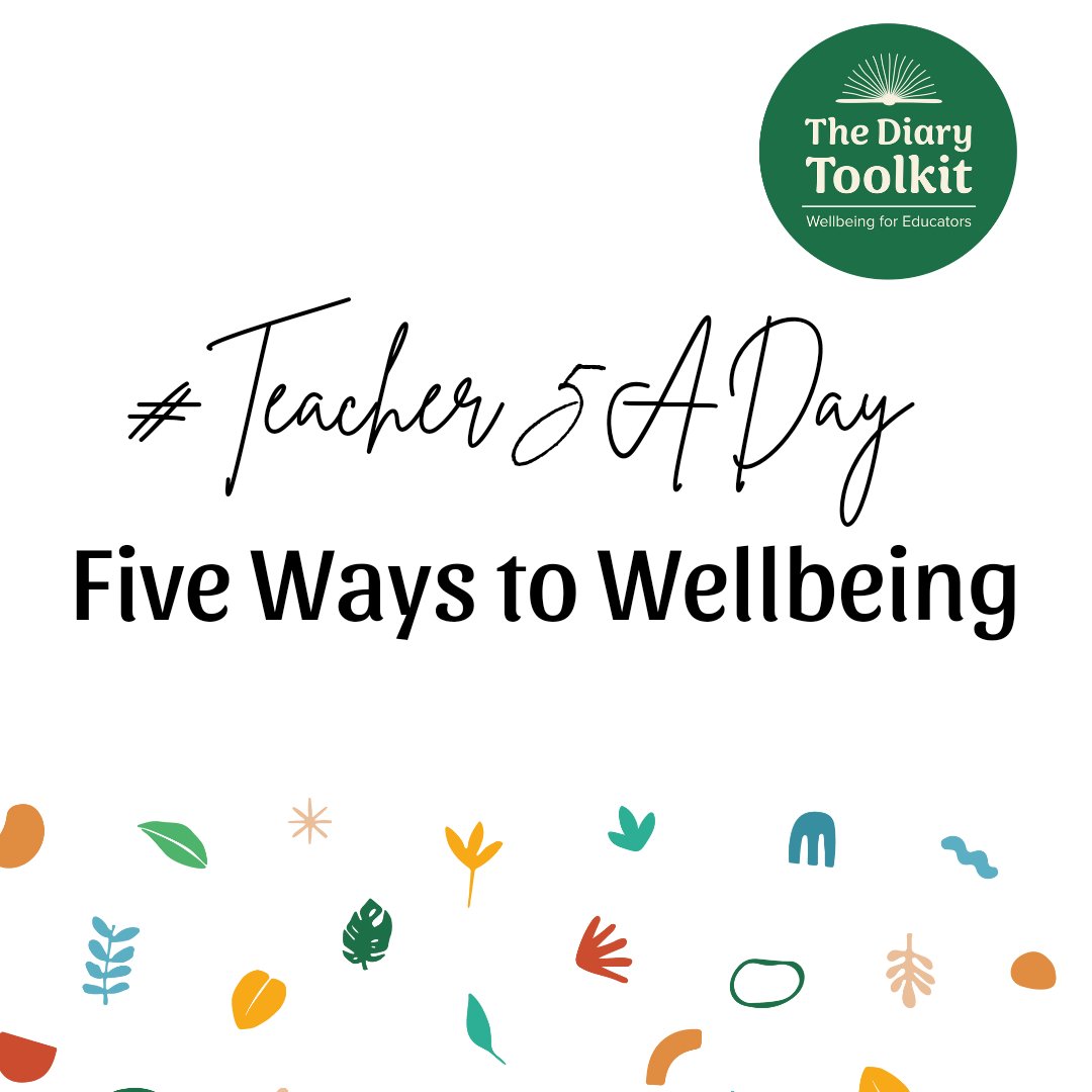 This week we are going to help you boost your wellbeing, with great tips and ideas every day. We are heavily aligned to @teacher5aday as the 5 Ways to Wellbeing it is based on is proven to be effective. To get these tips, sign up to our newsletter below x.com/diarytoolkit/s…