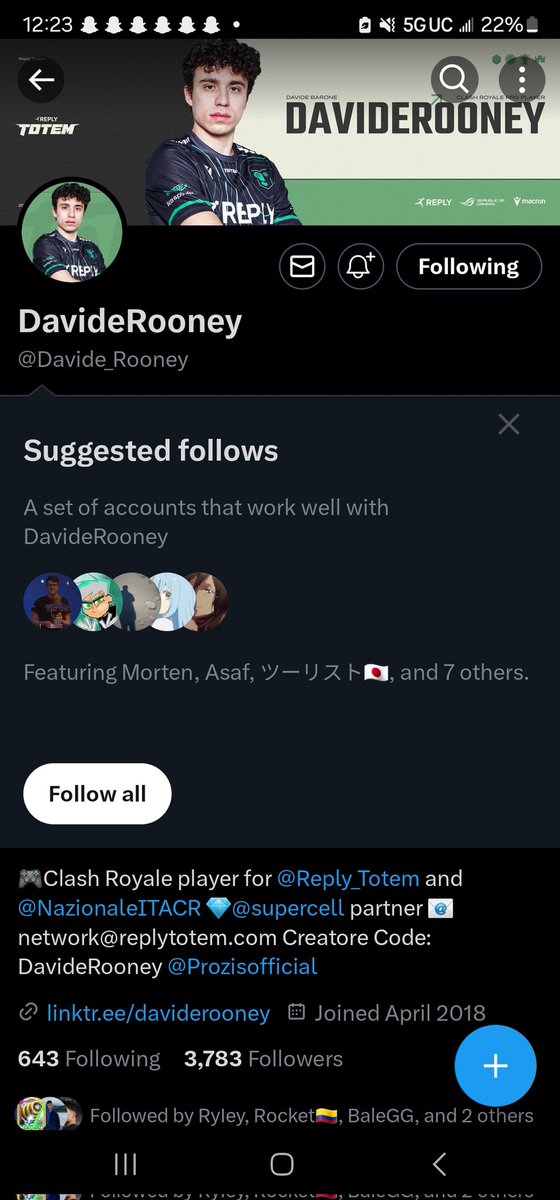 NickXD69's tweet photo. @AlessandraTV_ @Davide_Rooney @SquadBustersx @Hqyk_ @THELIFE40838533 done! Pleeeease let me win 🙏 https://t.co/kydOppbuhx