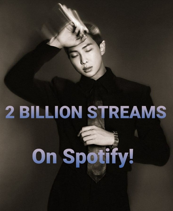 .#RM has now surpassed 2 BILLION streams on Spotify across all credits! CONGRATULATIONS RM RM 2 BILLION ON SPOTIFY #BTSRM #방탄소년단RM