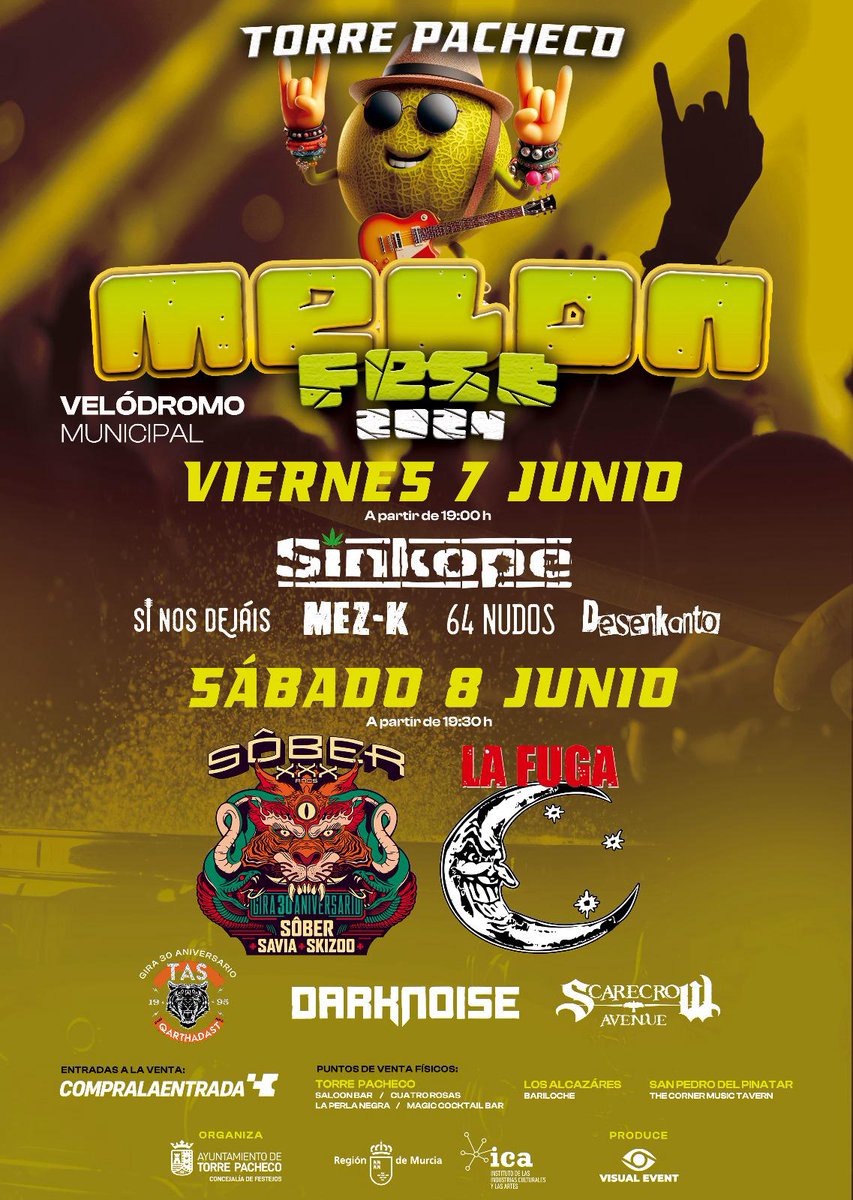 El próximo 8 de junio la rueda volverá a girar con motivo de nuestro 30 aniversario. Después de 5 años fuera de los escenarios estamos llenos de ilusión <a href="/MelonFest/">MelonFestOffical</a> <a href="/SiNosDejaisRock/">SiNosDejais</a> <a href="/lafugarock/">La Fuga</a> <a href="/sinkopegrupo/">Sínkope</a> <a href="/radiounion1079/">Radio Unión 107.9 FM</a> <a href="/Scametal/">Scarecrow Avenue</a> <a href="/darknoisemetal/">DARKNOISE Metal Band</a> #rock #gibson #metal #punk