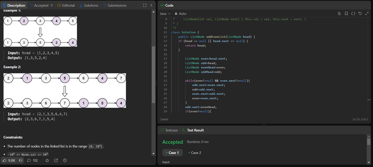 Day 74 of #100DaysOfCode

📚 Solved 2 DSA questions
🎥 Watched a lecture on binary trees
📊 Studied statistics
💻 Worked on my React project
#100daysofcodechallenge #java #DSA #DSAWithKunal #LearnInPublic