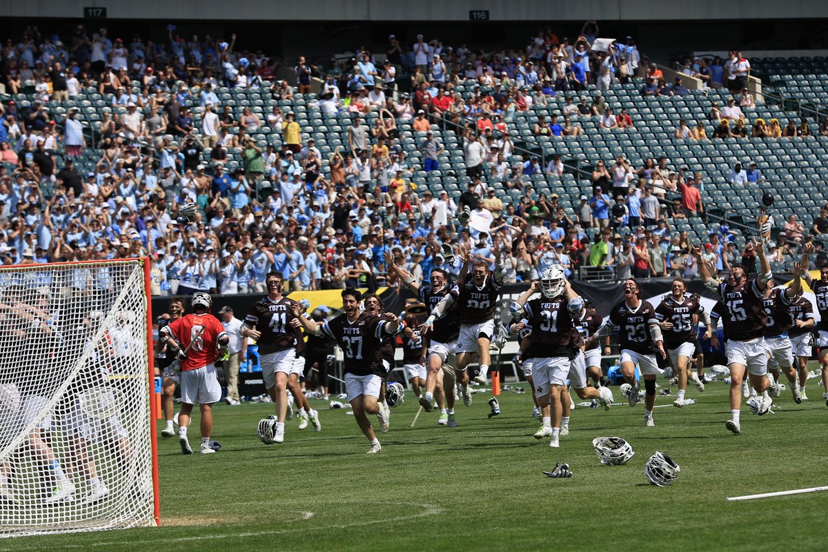 Elation. @TuftsLacrosse in heaven right now. What a ride. 📸@MTintleIII