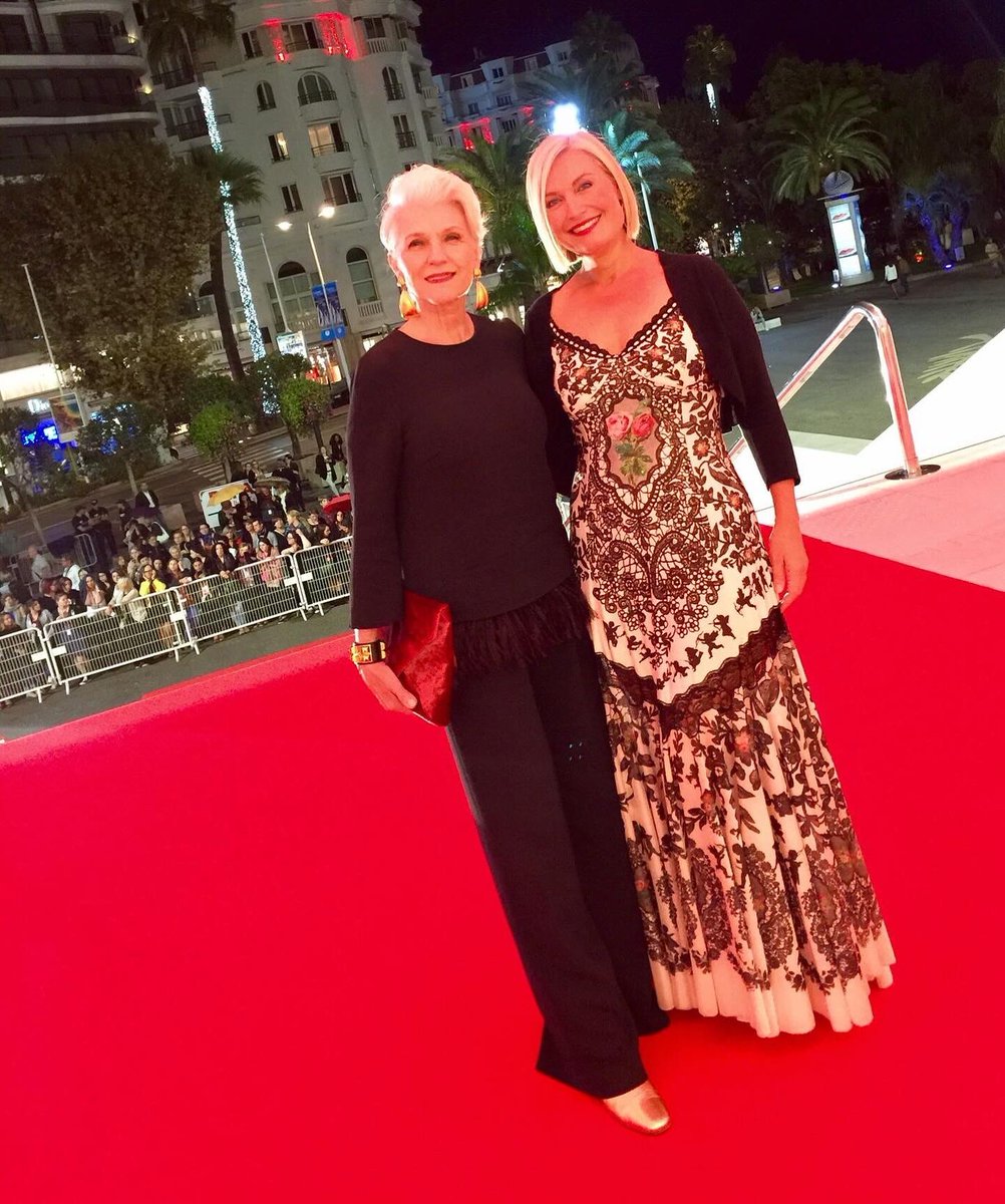 Following up on my previous post, when I walked the red carpet with @ToscaMusk who had produced and directed a movie for @PassionFlix , we could stand as long as we liked on the stairs 😉💃💃 #Cannes #AWomanMakesAPlan 📖 Advice for a Lifetime of Adventure, Beauty, and Success