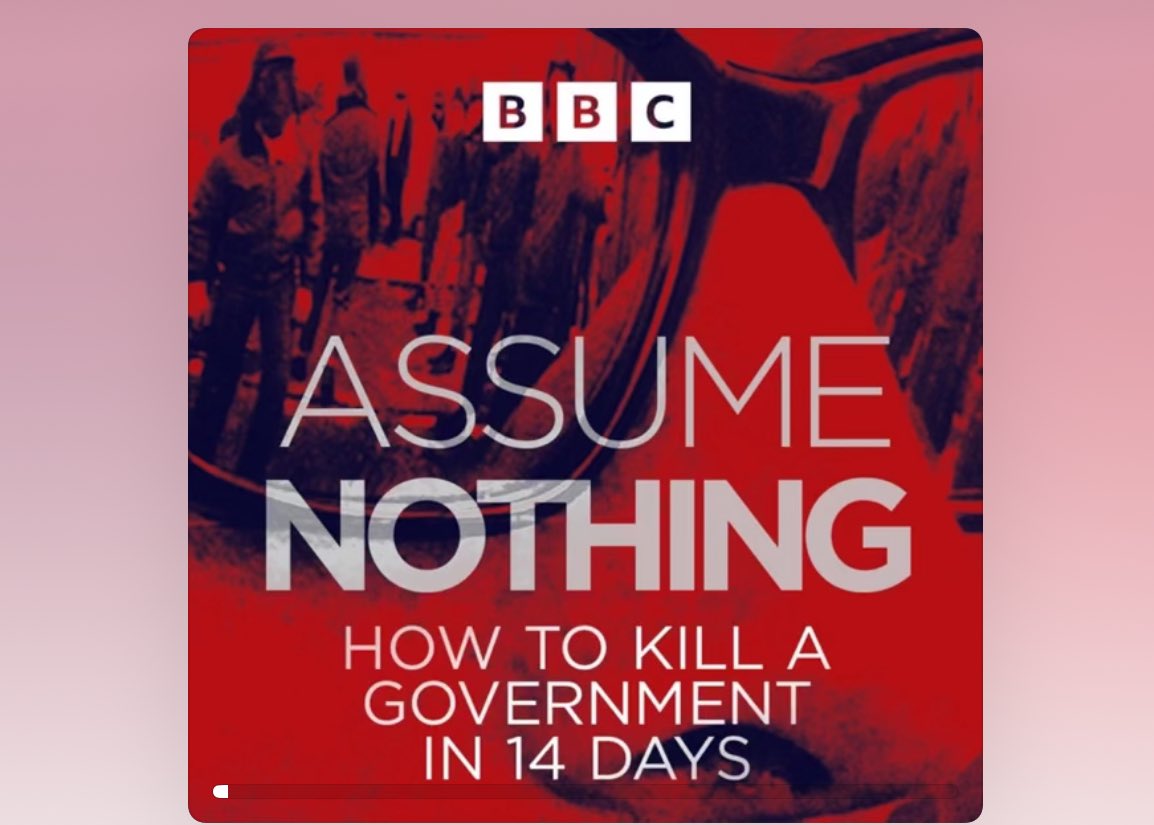‘How to Kill a Government in 14 Days’ 🗣️ Stunning podcast on how power-sharing in Belfast collapsed 50 years ago this week. ➡️Narrated by writer Glenn Patterson ➡️Produced by @ByrneOphelia Now I understand May 1974. Thank you. ✔️ bbc.co.uk/sounds/play/p0…