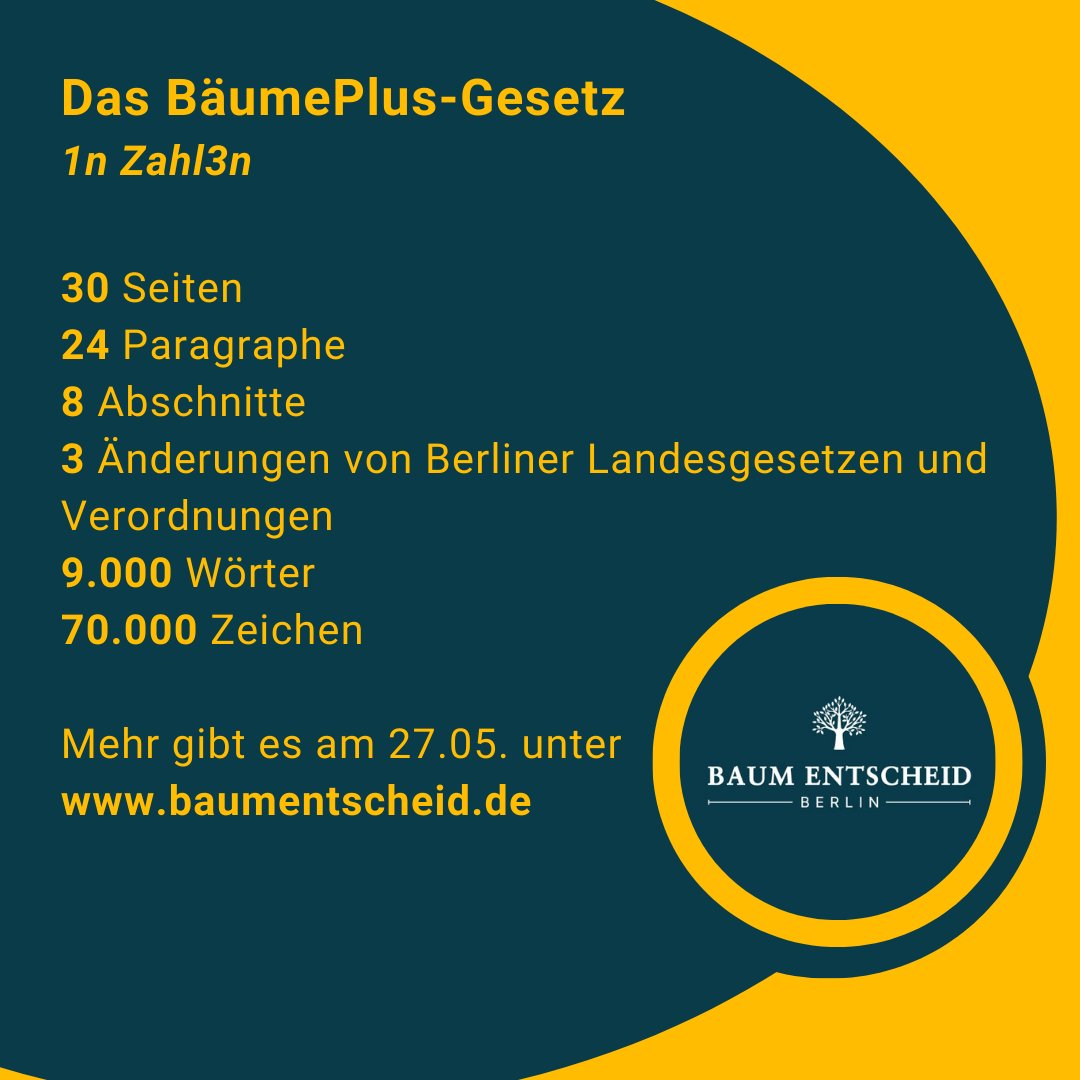 Prowdly presents morgen früh um 9:30 Uhr bei unserer Pressekonferenz: Deutschlands erstes konkretes Klimaanpassungsgesetz, um Berlin wetterfest und hitzesicher zu machen. 

Stay tuned, ab Mittag auf baumentscheid.de. Kommt gerne um 12 Uhr zur @Innensenatorin zur Übergabe!