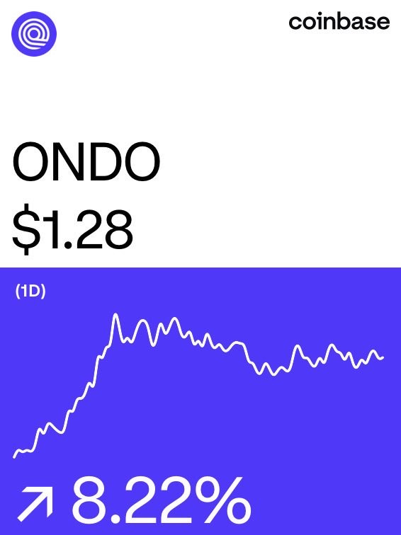 Ondo Finance on @Coinbase: coinbase.com/price/ondo-fin…