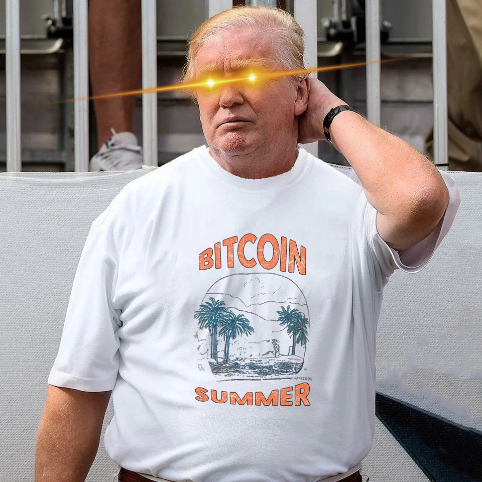 THE•DONALD•TRUMP

We crossed 2k holders
#2 in volume over 24hrs
#12 by Market Cap

It sure feels like Bitcoin summer.

#MakeRunesGreatAgain