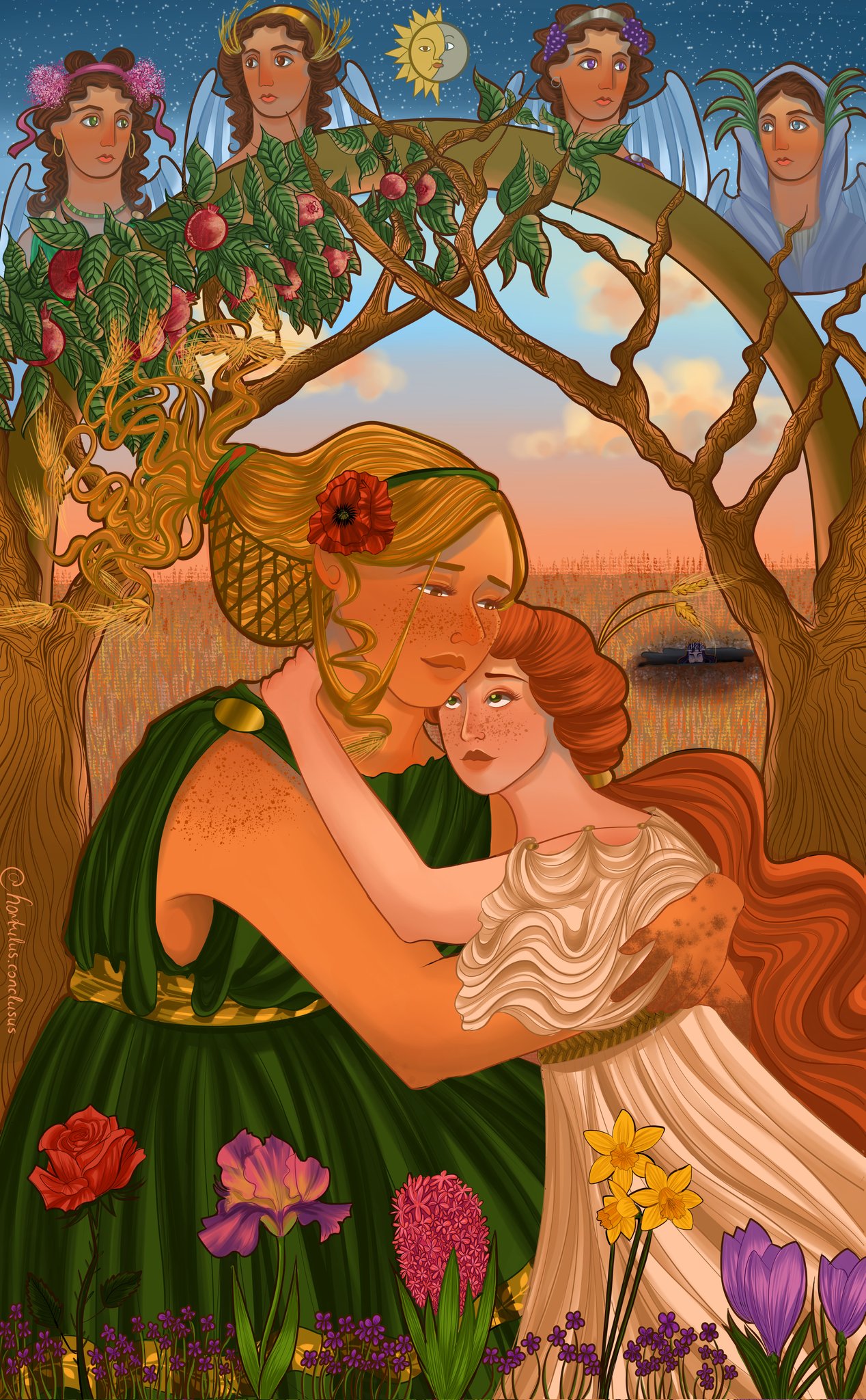 Demeter And Persephone Drawing Explainer: The Story Of Demeter And