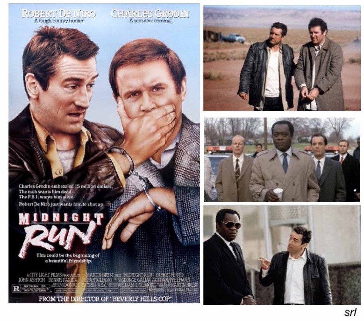 9pm TODAY on @Legend__Channel 👉joint #TVFilmOfTheDay The 1988 #Action film🎥 “Midnight Run” directed by #MartinBrest from an original screenplay by #GeorgeGallo 📖#RobertDeNiro #CharlesGrodin #YaphetKotto #JohnAshton #DennisFarina #JoePantoliano