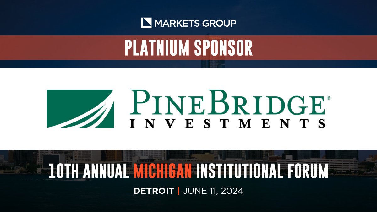 We are thrilled to announce that @PineBridge has recently come on board as our Platinum Sponsor for the 5th Annual Michigan Institutional Forum! Register now ➡️ marketsgroup.org/forums/michiga… #marketsgroupIF