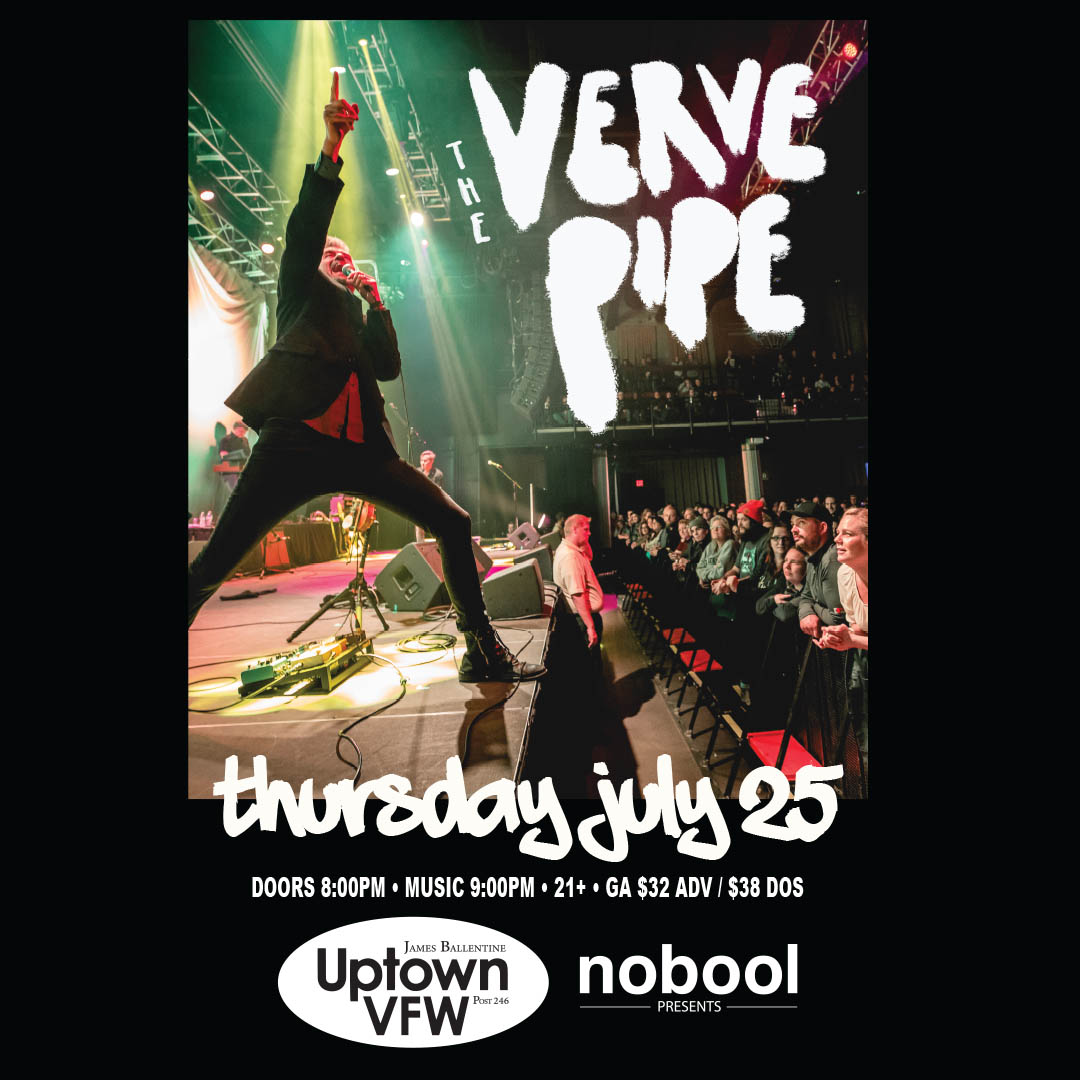 Just Announced!
The Verve Pipe on Thursday July 25 at The Hook!
--
BUY TICKETS ->> …Verve-Pipe-Minneapolis.eventbrite.com
--
#Uptownvfw #minneapolis #minnesota #mnmusic #minneapolismusic #liveshows #touringbands #thevervepipe #thefreshmen @thevervepipe