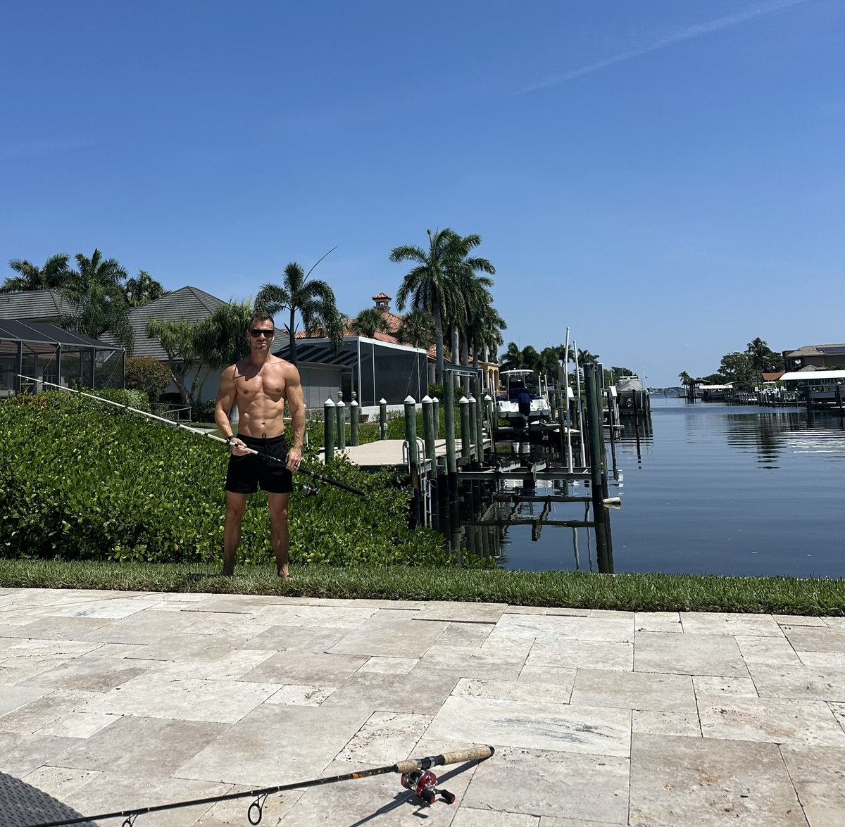 Home fishing and hanging by the pool for Memorial Day weekend.