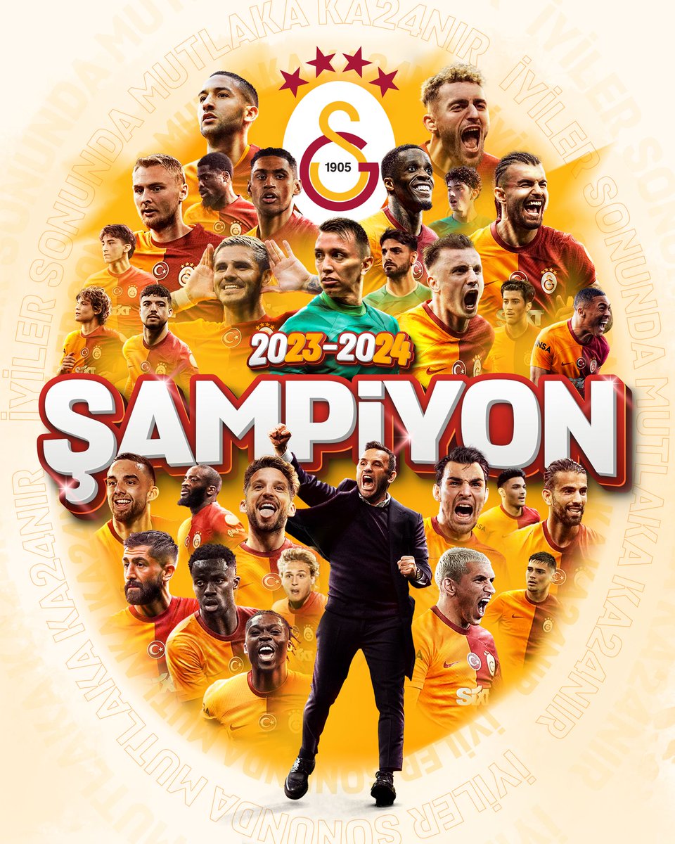 Şampiyon Galatasaray <a href="/GalatasaraySK/">Galatasaray SK</a>
#gala
#galatasarayşampiyon
