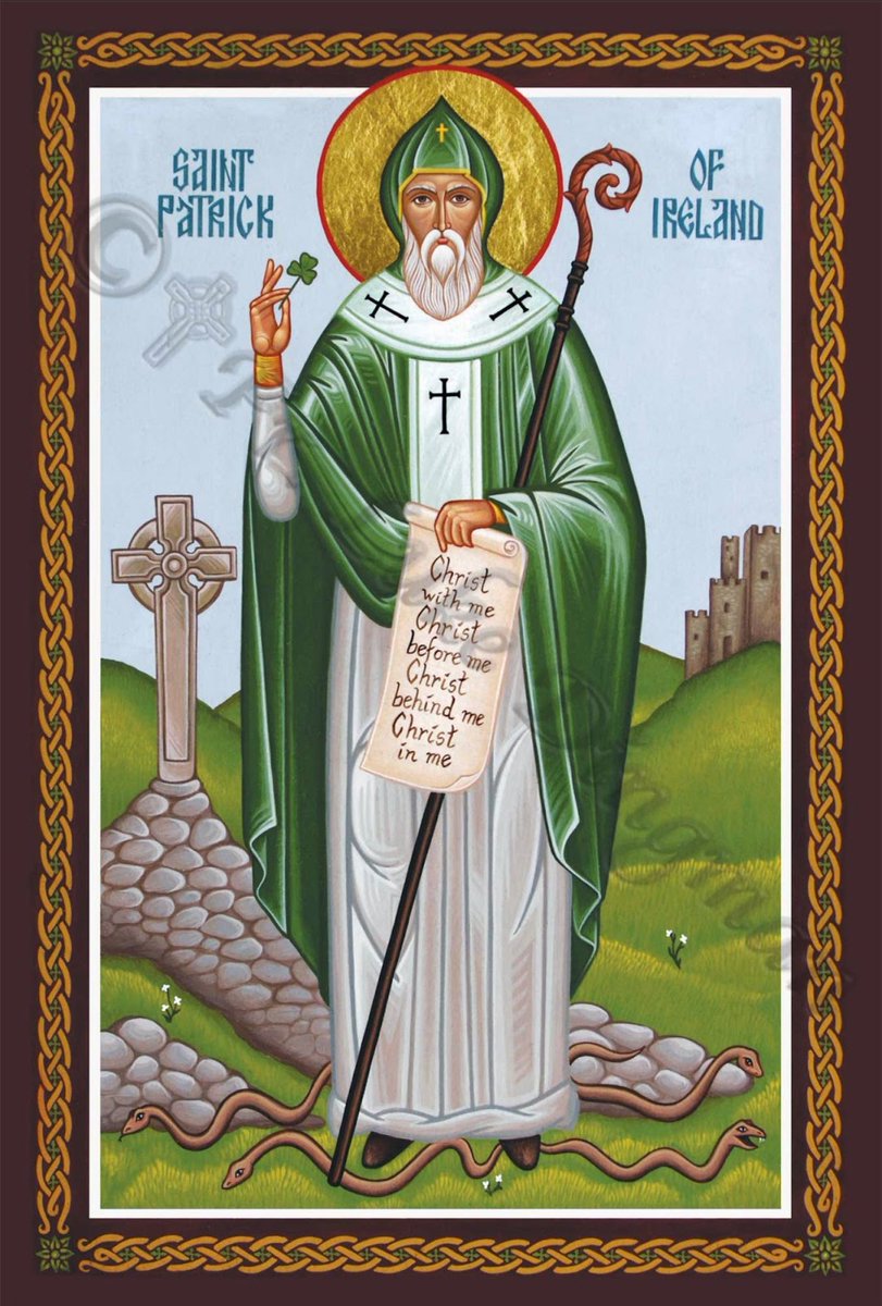 I arise today
Through a mighty strength, the invocation of the Trinity,
Through belief in the Threeness,
Through confession of the Oneness
of the Creator of creation. — St Patrick’s Breastplate #trinitysunday #saintpatrick