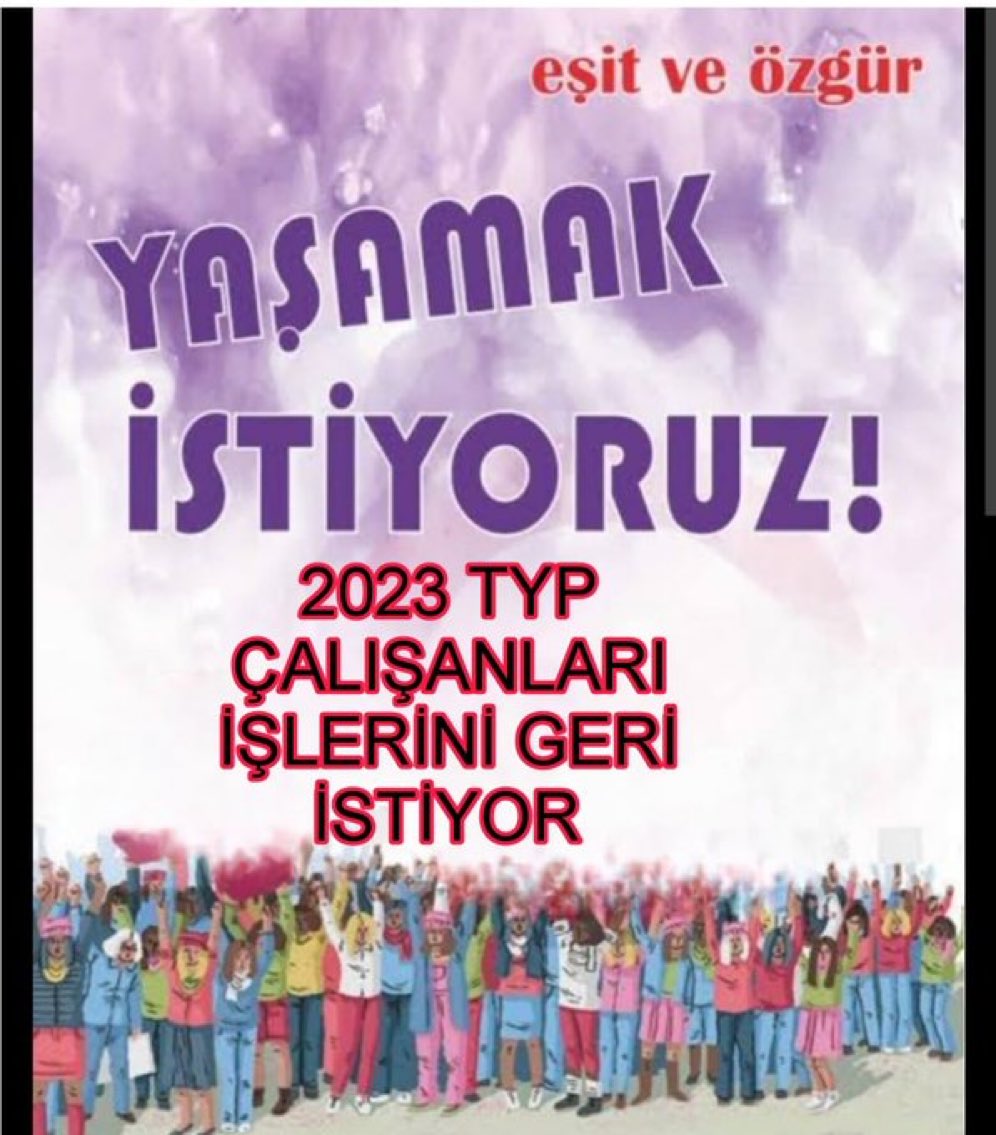 Humanoid2Person's tweet photo. Herevden biristihdam
#2023typmeclise
#2023Typ işini geri istiyor.İşkur
TYP programına katılarak bu süreci başarıyla tamamlayan bizler sözlesmemizin kalıcı olmasını ve istihdam edildiğimiz yerlerde iade edilerek sorunun çözülmesini TALEP EDİYORUZ
@RTErdogan @dbdevletbahceli. https://t.co/PKSB4qyyOS