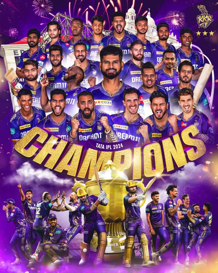 Congratulation to Shahrukh Khan 
And all team kkr