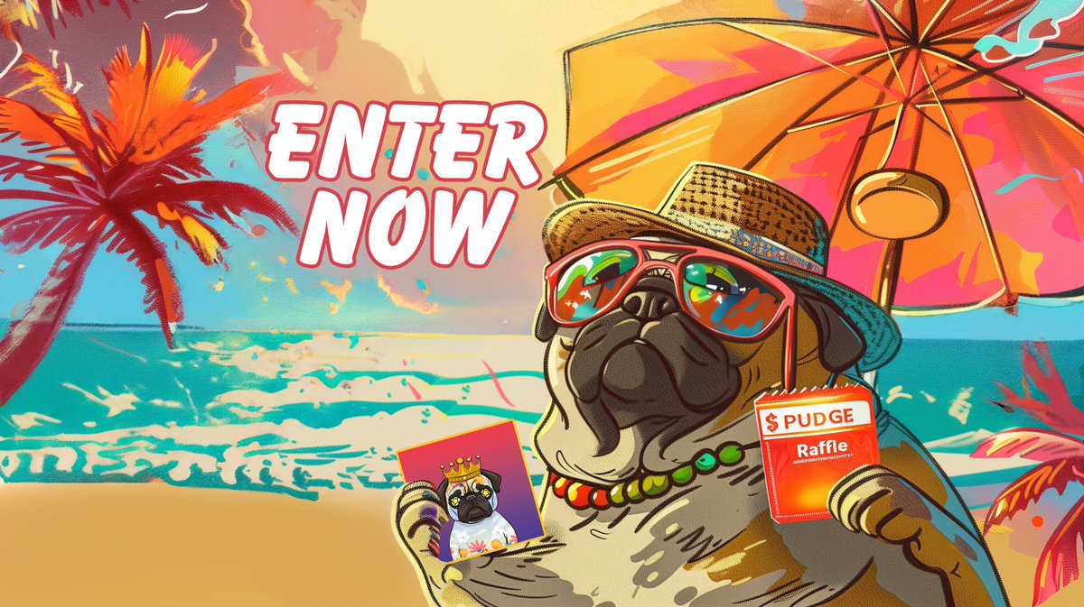 🚀 Our first $PUDGE raffle is live! We're raffling 1 of only 11 Crown Genesis Pugs today.

🎟️ 1 Raffle Ticket = 500,000 $PUDGE 

💸 No max tickets/entries per wallet 📅 Ends: May 31, 2024, 1 PM (UTC) 

🎉 Draw: Live on Discord!

🔗 Send $PUDGE to: