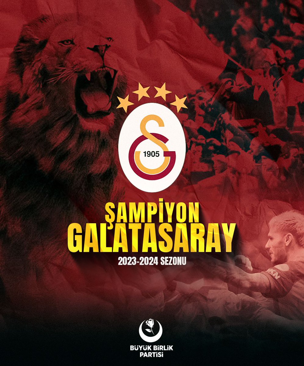 #TrendyolSüperLig
2023-2024 sezonunu Lider tamamlayarak #Şampiyon olan
@GalatasaraySK'ı kutluyorum 👏

Temsilcimize Avrupa Kupalarında başarılar diliyorum.

Şampiyon #Galatasaray

💛 🏆 ❤️
#galatasarayşampiyon
#ŞampiyonGalatasaray
#şampiyonlarligi
@Mustafa_Destici…