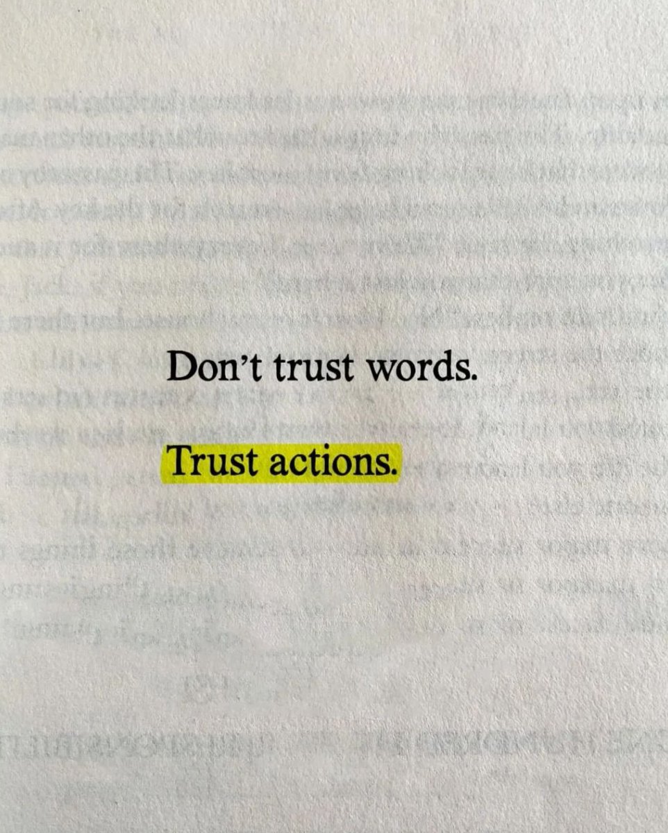 Actions reveals a lot.