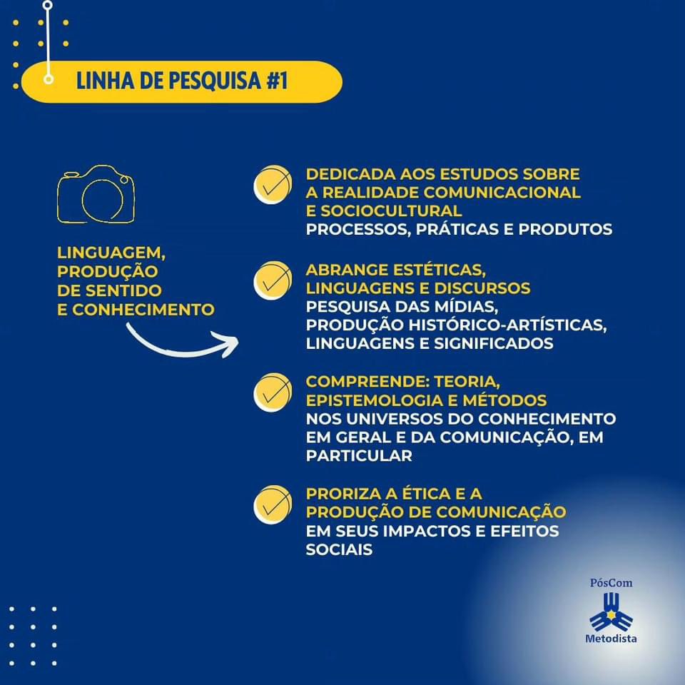 ivanpaganotti's tweet photo. Temos vagas para mestrado e doutorado no PosCom-Umesp - processo seletivo até 6 de junho! O programa de Pós-graduação em Comunicação Social da @metodista  tem duas linhas de pesquisa. A 1a abrange as áreas da linguagem, produção de sentido e conhecimento. https://t.co/q7lg9DkYgh https://t.co/DBDKJKwP0U