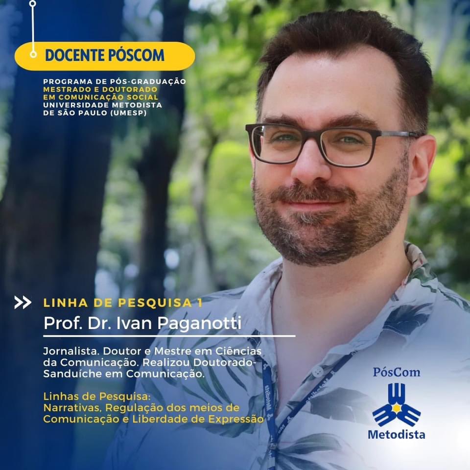 ivanpaganotti's tweet photo. Temos vagas para mestrado e doutorado no PosCom-Umesp - processo seletivo até 6 de junho! O programa de Pós-graduação em Comunicação Social da @metodista  tem duas linhas de pesquisa. A 1a abrange as áreas da linguagem, produção de sentido e conhecimento. https://t.co/q7lg9DkYgh https://t.co/DBDKJKwP0U