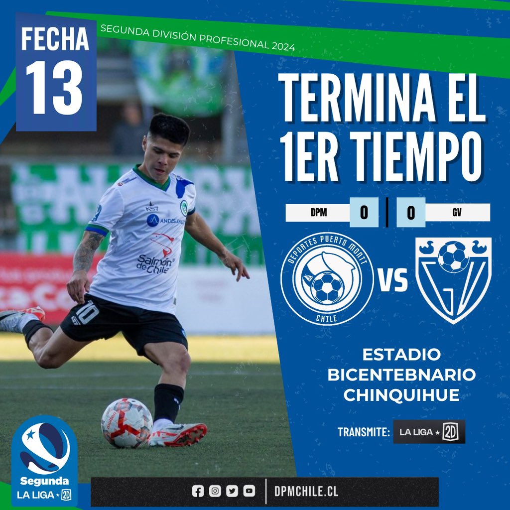 Finaliza la primera parte en el Chinquihue 🏟️

#VamosPuerto 🤍💚