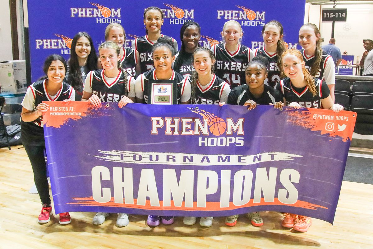 Congrats to the SC Lady Sixers for winning the 17u Bracket at the #PhenomMDC #PhenomHoops
