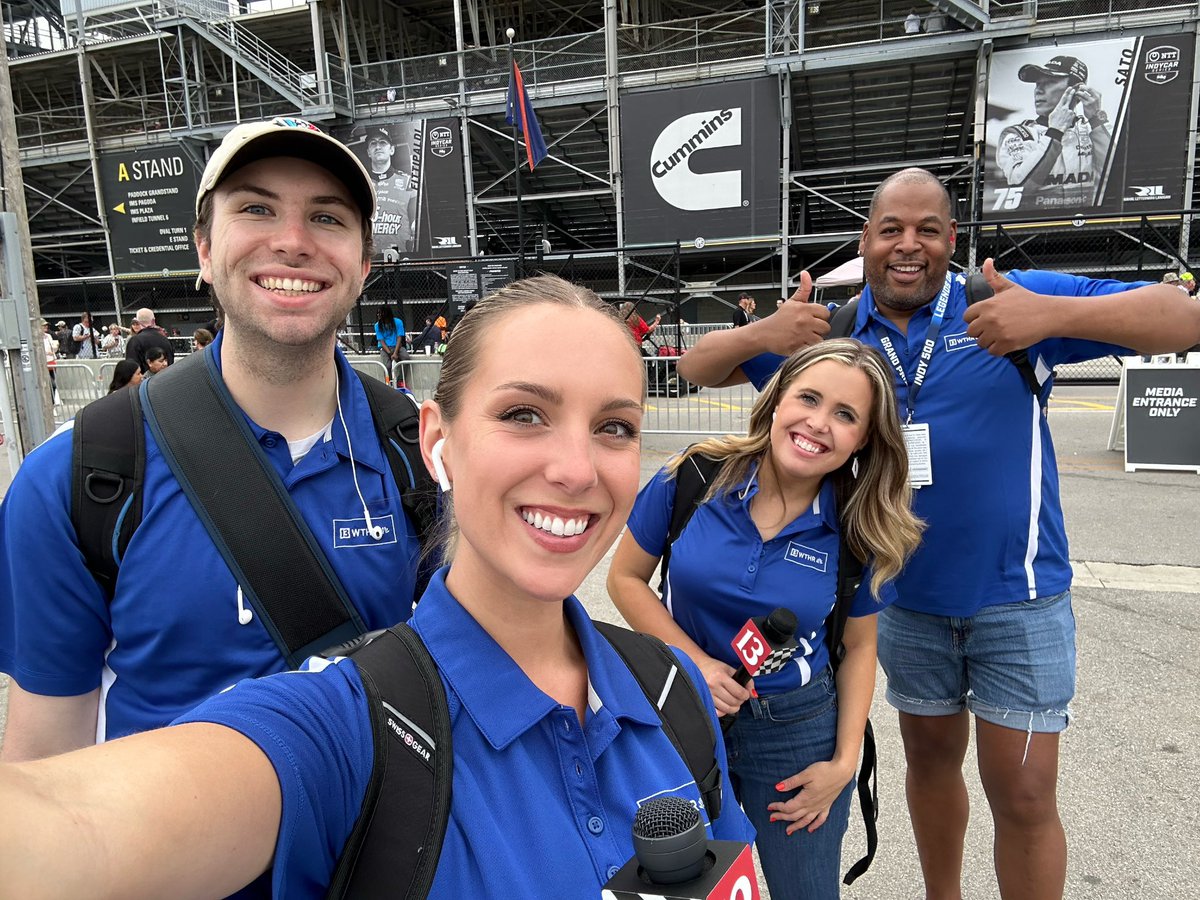 A huge shoutout to this team for making this morning so much fun. ✨🏁🥛 #ThisIsMay | #Indy500