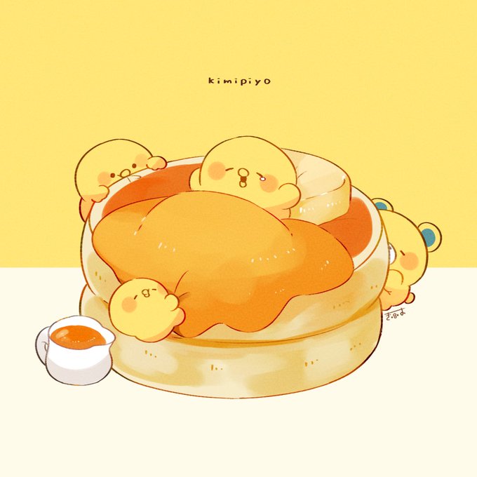 「何かを持っている ホットケーキ」のTwitter画像/イラスト(新着)