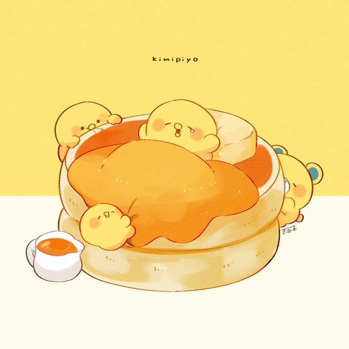 「食べ物 ホットケーキ」のTwitter画像/イラスト(新着)