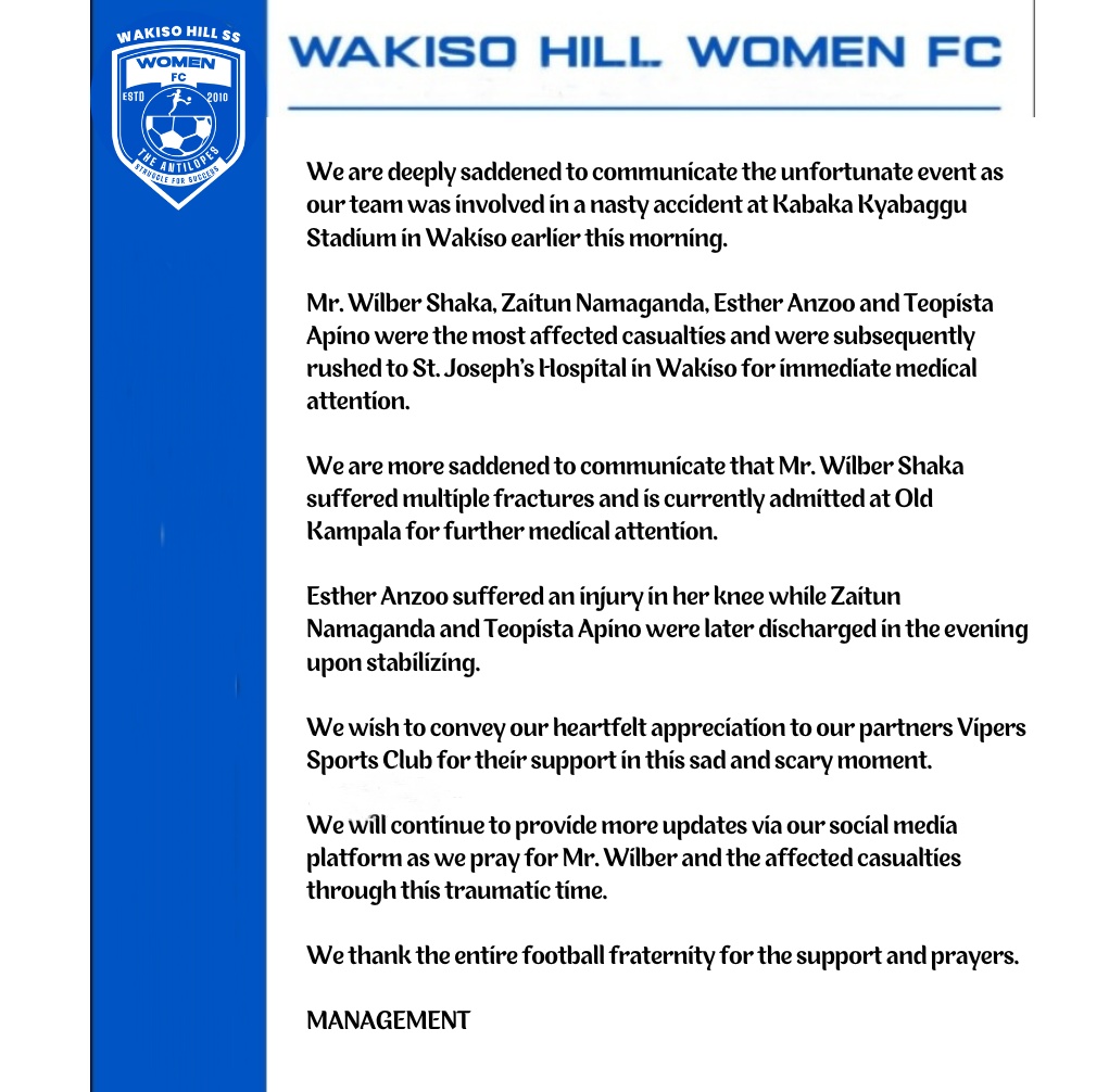 WakisoHill_WFC's tweet image. 🔴🔵 𝐂𝐋𝐔𝐁 𝐒𝐓𝐀𝐓𝐄𝐌𝐄𝐍𝐓.

#TheAntelopes
#TheNewChapter