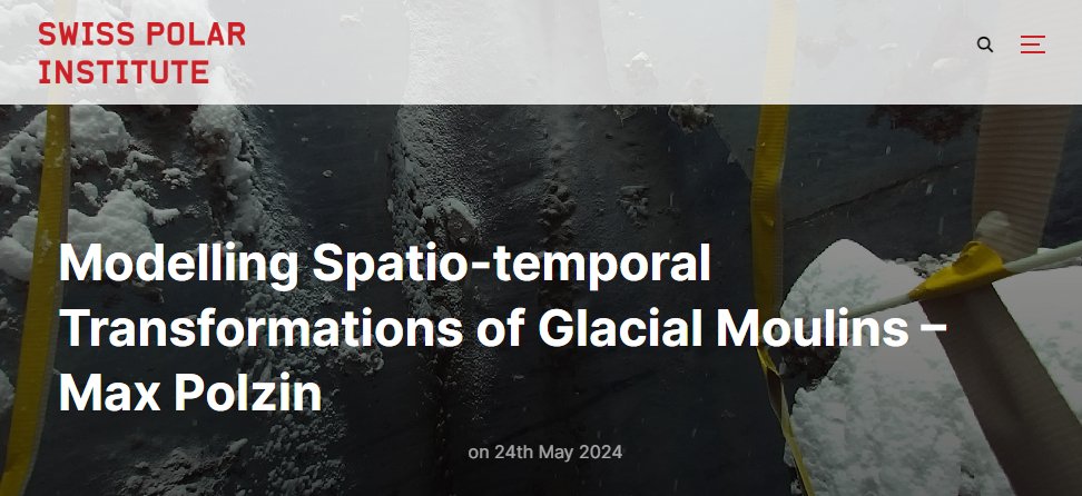 Swiss Polar Institute @swisspolar.bsky.social (@swisspolar) on Twitter photo 📔#Fieldnote #PolarAccessFund
"Moulins can form complex geometries and are an important element for predicting the evolution of our glaciers."
<a href="/maxpolzin12019/">Max Polzin</a> <a href="/EPFL_CREATE/">CREATE Lab</a> tests robotic systems for safer #data collection & modelling of #glaciers.
👉swisspolar.ch/2024/05/modell… 📔#Fieldnote #PolarAccessFund
"Moulins can form complex geometries and are an important element for predicting the evolution of our glaciers."
<a href="/maxpolzin12019/">Max Polzin</a> <a href="/EPFL_CREATE/">CREATE Lab</a> tests robotic systems for safer #data collection & modelling of #glaciers.
👉swisspolar.ch/2024/05/modell…