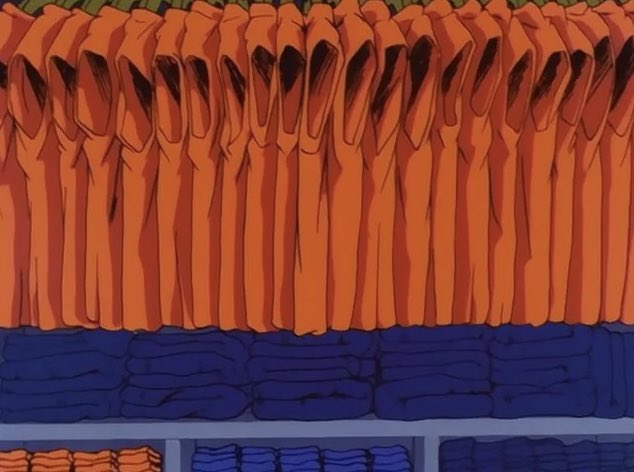 Goku’s closet is so fucking funny