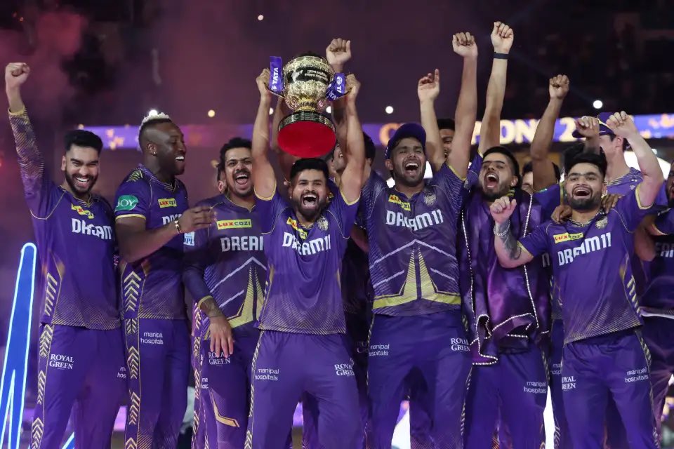To my entire KKR family, we’ve worked tirelessly for this moment. We’ve played for each other, we’ve sacrificed so much for each other, and it’s to get our hands on this prized trophy. To the owners, management, coaching staff, my teammates and the fans, from the bottom of my
