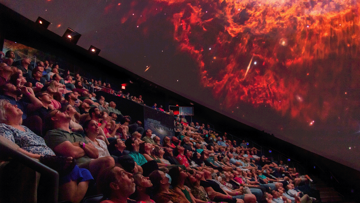 Witness the evolution of galaxies, the life cycle of stars, and strange worlds in our live, interactive show James Webb Space Telescope: The Story Unfolds at the INTUITIVE® Planetarium! Every day at noon and 2 p.m. Get tickets today: bit.ly/3yvLvhs