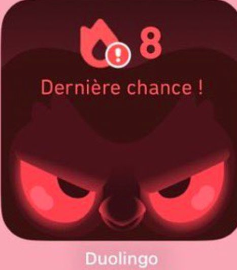 J'aimerais expliquer à <a href="/DuolingoFrance/">Duolingo France 🇫🇷</a> à quel point ceci peut être angoissant et horrible, mais je préfére désinstaller leur service.