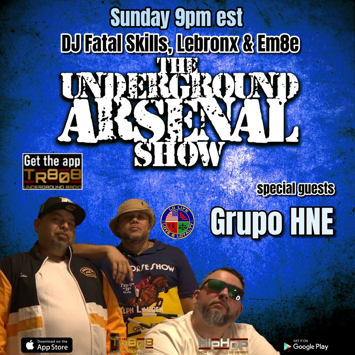 The Underground Arsenal Show (@theuashowdotcom) on Twitter photo The Underground Arsenal Show w/ special guests #GrupoHNE <a href="/DjExes1/">DjExes1</a>
<a href="/CombiNandoMusic/">CombiNando</a>
Sunday 9pm est on <a href="/808_raw/">The Raw 808 Underground Radio</a>
Get The Raw 808 app or go to TheRaw808Underground.com #theraw808 #undergroundarsenal <a href="/FatalSkills/">DJ Fatal Skills</a> <a href="/REALLEBRONX/">Lebronx</a> <a href="/the_music_man76/">M-80</a> #interview #Lolifemiami The Underground Arsenal Show w/ special guests #GrupoHNE <a href="/DjExes1/">DjExes1</a>
<a href="/CombiNandoMusic/">CombiNando</a>
Sunday 9pm est on <a href="/808_raw/">The Raw 808 Underground Radio</a>
Get The Raw 808 app or go to TheRaw808Underground.com #theraw808 #undergroundarsenal <a href="/FatalSkills/">DJ Fatal Skills</a> <a href="/REALLEBRONX/">Lebronx</a> <a href="/the_music_man76/">M-80</a> #interview #Lolifemiami